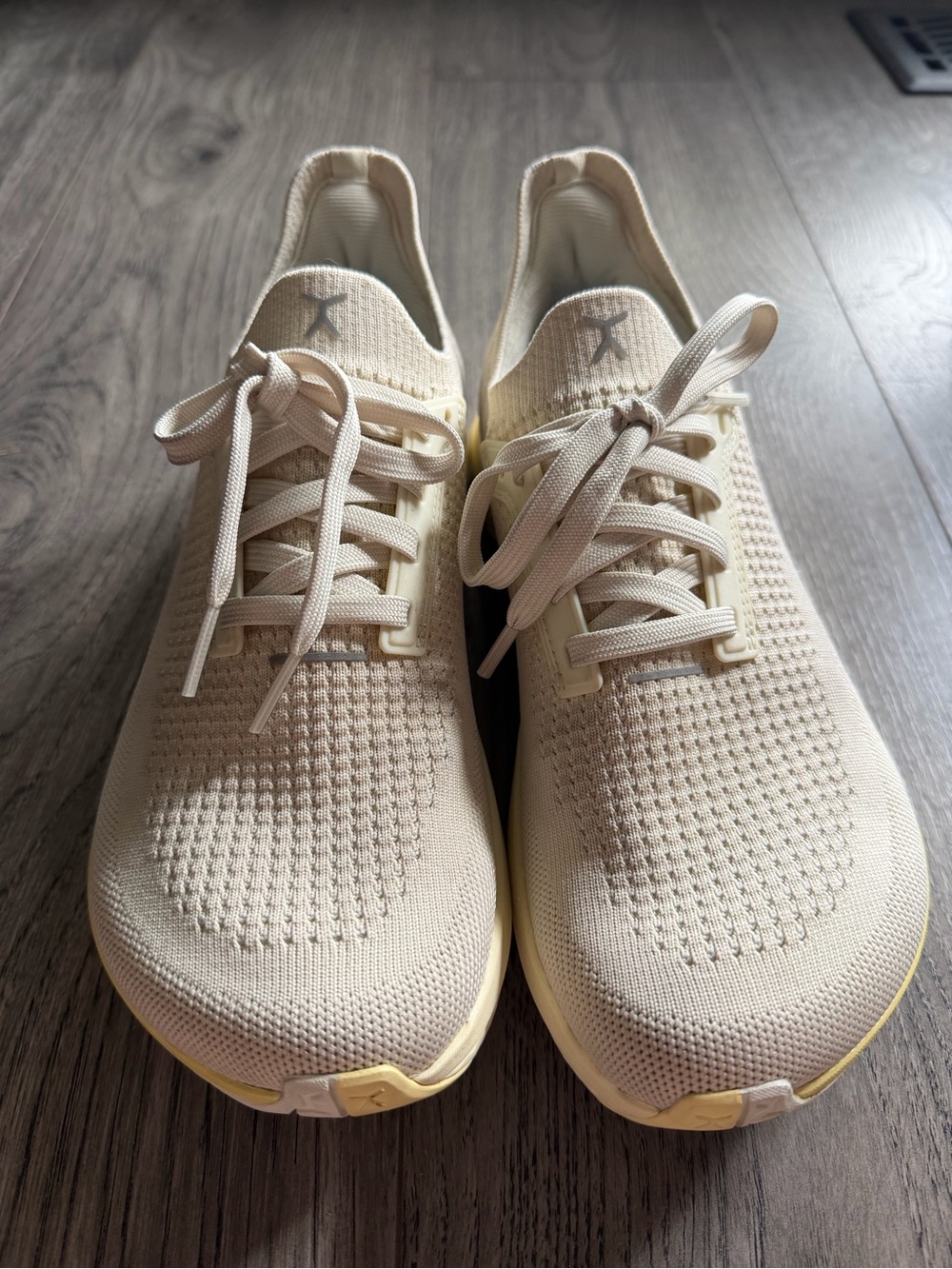 FLUX FOOTWear Cream Knit Sneakers
